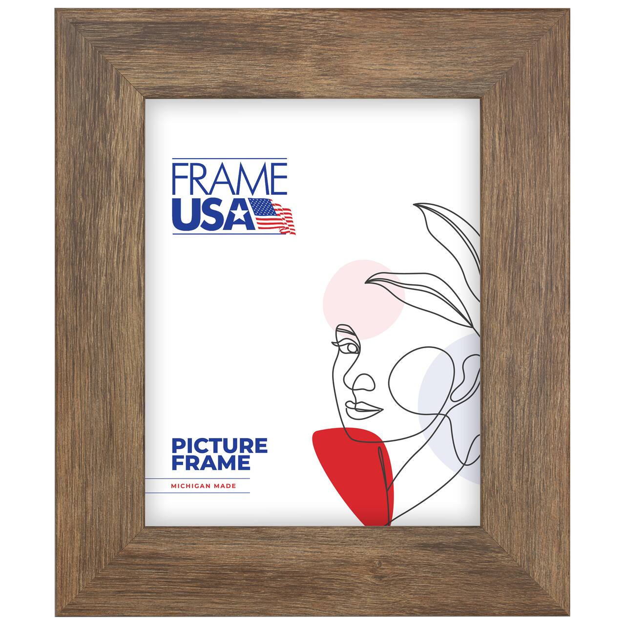 Frame USA Corporate Wide Brown Barnwood Single Image Picture Frame